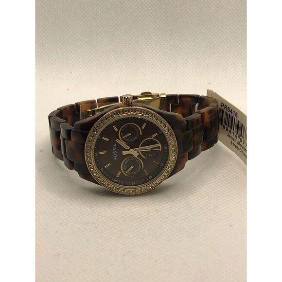 Fossil ES2795 Women's Plastic Analog Black Dial Quartz Genuine Wrist Watch LP321 - Picture 5 of 9